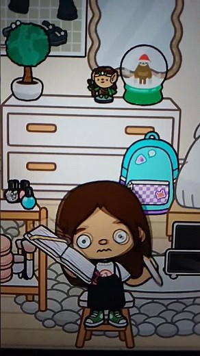 ⋆.˚ ☾⭒.˚Amy doing her homework⋆.˚ ☾⭒.˚ #tocaboca #aesthetic