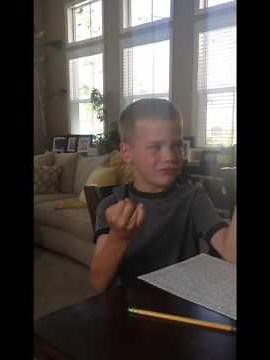 The joys of Kindergarten homework. ;)