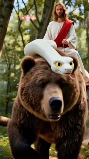 Jesus ✝️ Saved The Poor Snake 🐍 From Medusa's 👾 Curse #shorts #jesus #amen