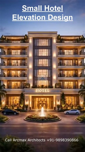 Small Hotel Elevation Design and Planning | Small Hotel Layout Planning