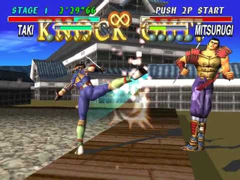 Soul Edge (PS1) Playthrough/Marathon - Taki - Arcade - Ultra Hard - No Continues