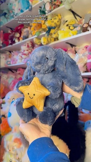 My custom starry night bunny jellycat #jellycat #jellycats #star #customized #diy
