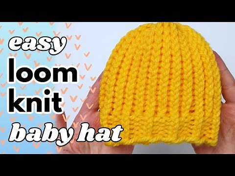 Easy Loom Knit Baby Hat (2 Sizes!)