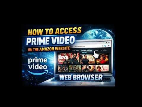 How to access prime video on the amazon website ( WEB BROWSER ) #primevideo