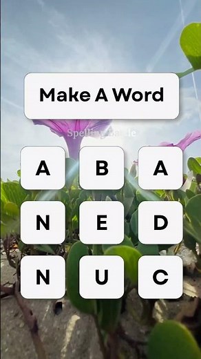 Make a Word 🔤🔥 How many words can you make from these letters? 😱