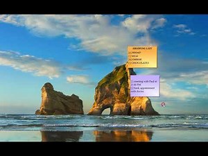 Windows: Creating a checklist inside a sticky note in Notezilla for Windows, Android, iPhone/iPad