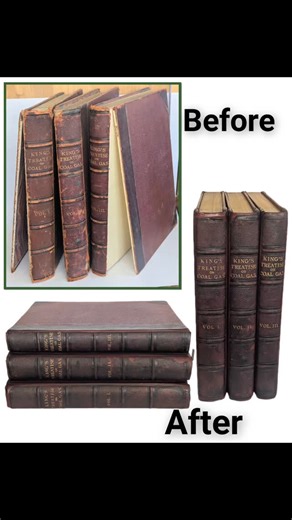 Crave Book Restorations on Instagram: "A peek at the process of book restoration, it's slow and intricate work but very satisfying to save beautiful books #bookrestoration #bookbinding #conservation #slow"