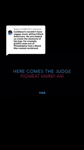 Replying to @SWEETS this record came out 1968. This is pigmeat Markham. He is from the south not New York. Y’all just skip to herc and Afrika Bambaataa. It’s ridiculous 😂😂 you’re old enough, you should know better. 🥰