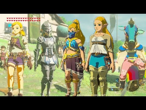 ALL outfits for princess Zelda. #zelda #zeldabotw #zeldatotk #youtubegaming #botw #gaming #totk