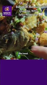 Bangkok Avenue - Queens NYC - Spicy Herbal Fish #food #thaifood foodreview
