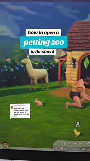 Michaela 🎮 The Simmer (@michaelathesimmer) - How to Open a Petting Zoo in The Sims 4