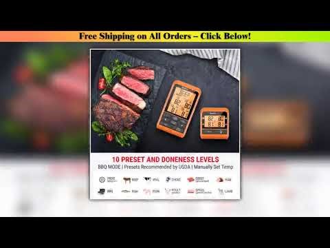 ThermoPro TP829 Backlight 4 Meat Probes 300M Wireless Barbecue Oven Thermometer For Meat Digital