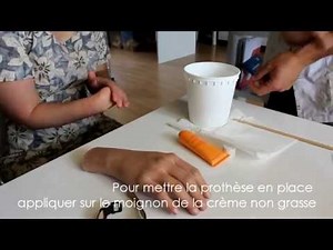 Amazing Hand Prosthesis. Step by Step instructions to secure & remove a realistic hand prosthetic