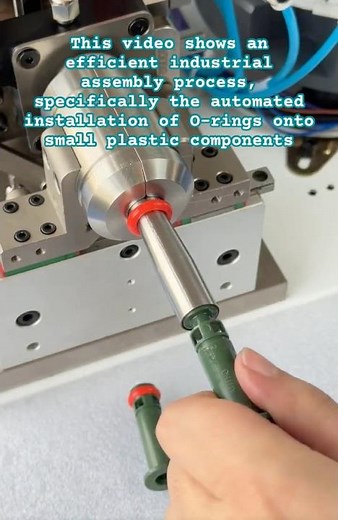 High-Efficiency Automatic O-Ring Assembly Machine #Manufacturing #Automation #IndustrialDesign
