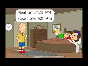 Caillou sets the clocks wrong/grounded