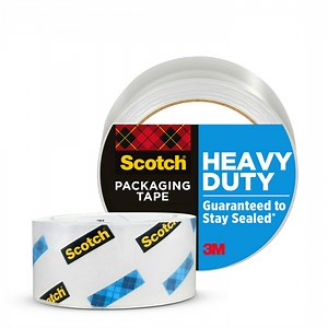 Scotch Heavy Duty Shipping Packing Tape, Clear, 1.88 in. x 54.6 yd., 1 Tape Roll