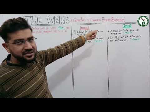 Verb | Error Detection and Correction | Sequence of Tenses | Principal & Subordinate Clause