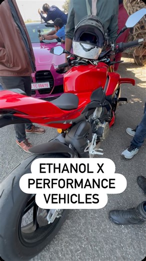 Varun on Instagram: "Starting with the Hayabusa, which isn’t E20 compatible, the owner (a friend) plays it safe and runs only XP100. It is expensive, but a sure-shot way to keep the bike away from all the ethanol-related headaches. The @ducati_india Streetfighter V4 S, on the other hand, is E20-compliant, so for my IBW and Mumbai run I simply tanked up on regular fuel. No fueling issues, no stutter; just a clean, drama-free ride throughout. The BMW M4 is a bit more future-proof. Open the fuel fl