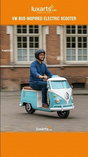 VW Bus Inspired Electric Scooter | Retro Design