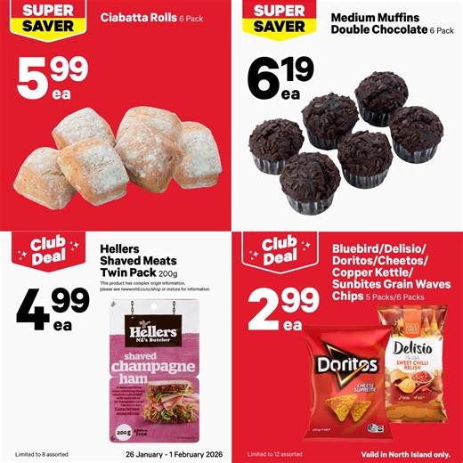Check out the top deals this week! 🤩 Shop today at New World Whanganui 🛒 🔍 http://bit.ly/NorthIsland-mailer Prices valid 26 January - 01 February 2026 in North Island stores. | New World Whanganui