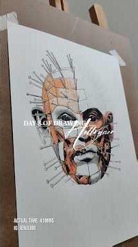 [Short] Day 8 of Drawing Hellraiser #hellraiser #pinhead