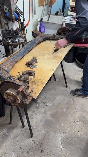 MK2 JETTA REAR DISC SETUP DISASSEMBLY #mk2 #vw #mk1