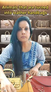 Animals killed for leather handbags Shivani Singh Here's a comprehensive list of some of the materials that can replace animal skin. Look for handbag brands the use these leather alternatives: - Vegan leather like Pineapple, cactus, and banana leather - Recycled materials (reuse is always better than buying new no matter how sustainable it is) - Natural fabrics like Denim, Corduroy, Jute , Canvas - Wicker, Straw & Ratan - Sabhi Grass - Cork #fashionhandbags #handbagstyle #leatherhandbag #handbag