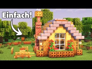 Minecraft Starter House Build🏡 Easy House for Beginners (Survival, Tutorial, German)