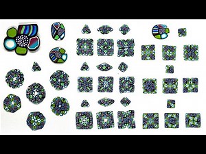 POLYMER CLAY KALEIDOSCOPE CANE TUTORIAL: KALEIDOSCOPE PATTERN #41