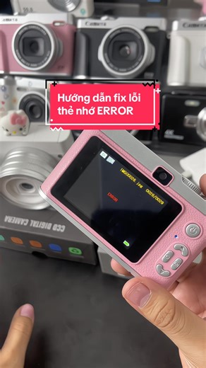 Fix lỗi thẻ nhớ ERROR trong máy ảnh #mayanh #ccd #ccdh6
