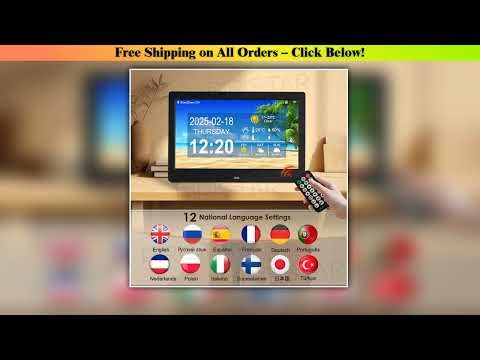 7/10.1 inch WIFI Calendar Dementia Clock Alarm Clock Date Weather Forecast Smart Desktop Clock