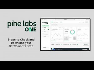 Check & download settlement data | Pine Labs One web | English
