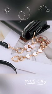 Anbys 2PCS White Purse Chain Extender Bag Extender Chain Purse Strap Extenders Purse Making Charms Supplies Accessories