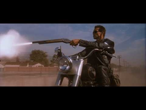 Terminator 2 Motorcycle Chase - 35mm Film Scan 4k