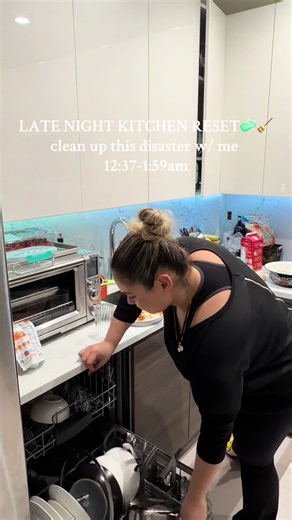 Some days I let it all pile up and I end up like this, but you’ll never catch me going to bed with a dirty kitchen. Most days I’m alone all day and if I have a dirty kitchen on top of taking care of a 2 year old and a 10 month old… let’s just say I won’t have a good day. #kitchenreset #cleanwithme #cleantok #cleaning #relatable