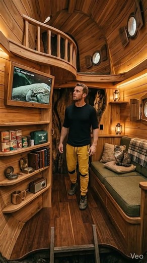 He Escaped a Giant Komodo Using a Hidden Tree Door 😳