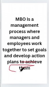 Management by objectives (MBO) #selfstudy179 #managementeducation