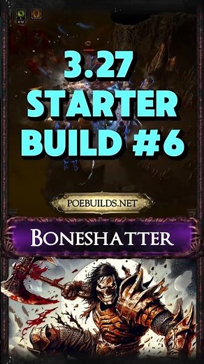 [PoE 3.27] STARTER BUILD - BONESHATTER - PoE Builds - Keepers of the Flames #poebuilds