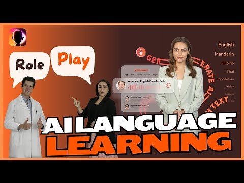 Interactive ROLE-PLAY presentation using AI Avatar | AI Language Learning