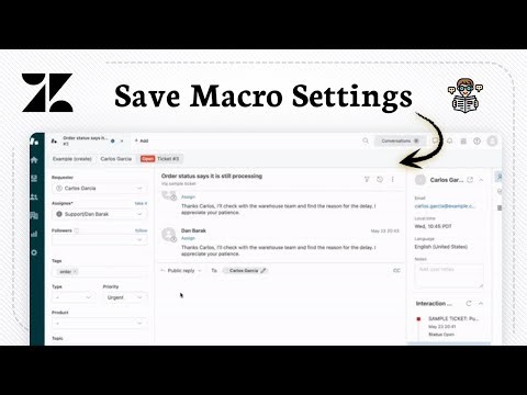 How to export macros from Zendesk (Action Save)