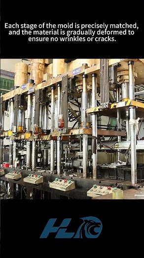 Multi-stage deep drawing machine demonstration | Metal disc forming process #machine #factory
