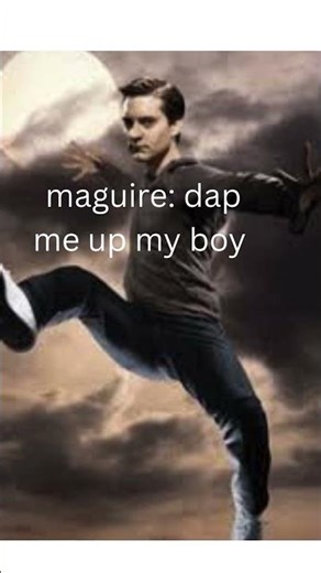 dap me up my boy! #tobeymaguire#spiderman#nowayhome