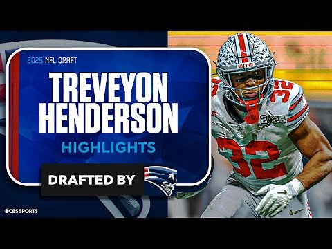 TreVeyon Henderson 2024 Highlights | No. 38 Overall to Patriots | Ohio State University