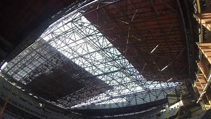 ‪Closing Time: The retractable roof at Globe Life Field closed for the first time this morning. ‬ | Globe Life Field
