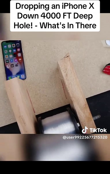 Dropping an iPhone X Down 4000 FT Deep Hole! - What's In There #drop #hot #iphone #viral #usa🇺🇸