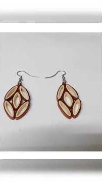 Earrings with paper quilling #diy #trending #festivegifting #craft #paperquilling #handmadejewelry