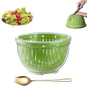 Multi-Functional Salad Cutter Bowl and Chopper - Fast Veggie Chopper, Dicer, Safe and Non-Toxic, BPA Free