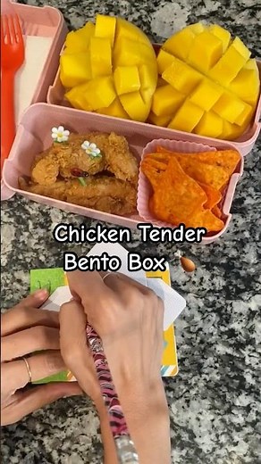 Let's make some lunch for my kids!! Chicken Tenders Bento Box School Lunch