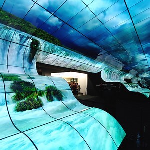 59 reactions | Go with the flow.  Our mesmerizing OLED Waterfall at #CES2019 is a showstopper. Made with over 250 OLED flexible TV screens it's truly awe-inspiring! #LGCES2019 | LG Global | Facebook