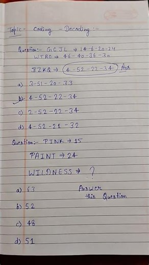 Topic- coding-decoding #reasoning